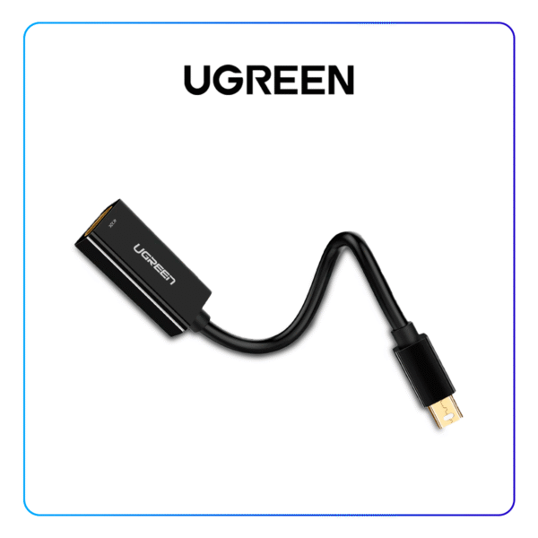 Adaptador UGREEN Mini DisplayPort a HDMI 4K Negro 25cm