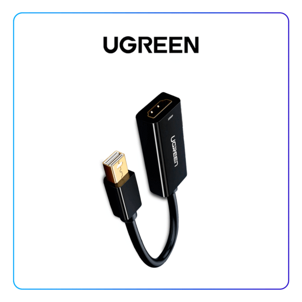 Adaptador UGREEN Mini DisplayPort a HDMI 4K Negro 25cm