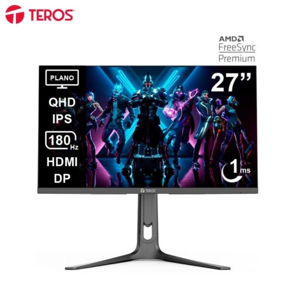 Monitor Gamer Teros TE-2753G 27" QHD IPS 180Hz 1ms