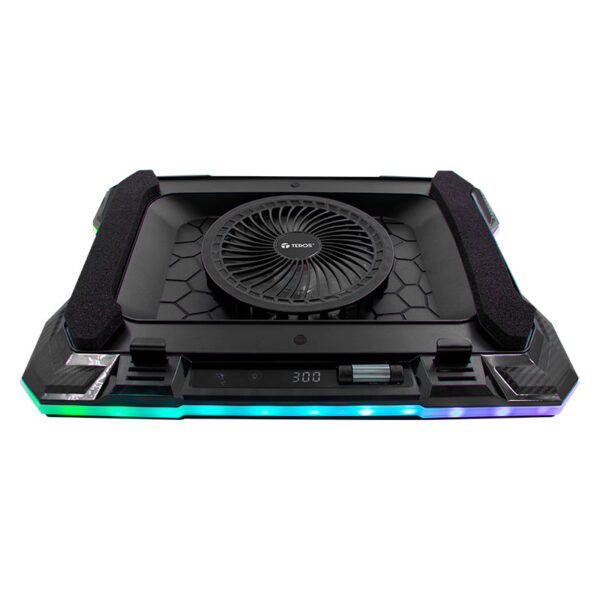 Cooler para Notebook Teros TE-7133N RGB 14" a 19" Negro