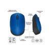 Mouse Inalámbrico Logitech M170 Azul 2.4GHz USB